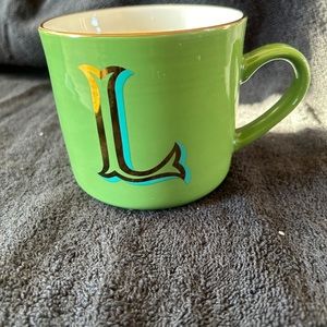 Opalhouse stoneware monogram letter L